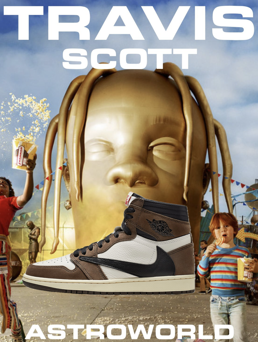 Те самые Air Jordan 1. Они стали иконой в туре "Astroworld" еще до официального релиза