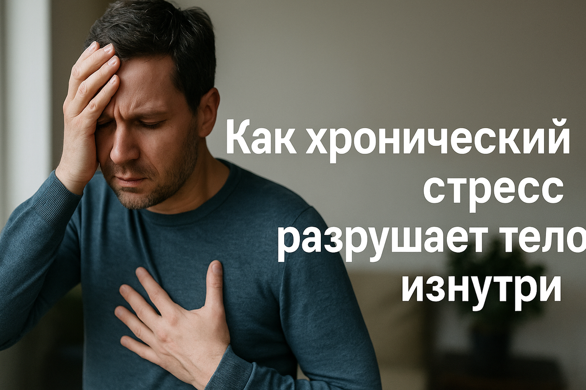 🧠 Как хронический стресс разрушает тело изнутри