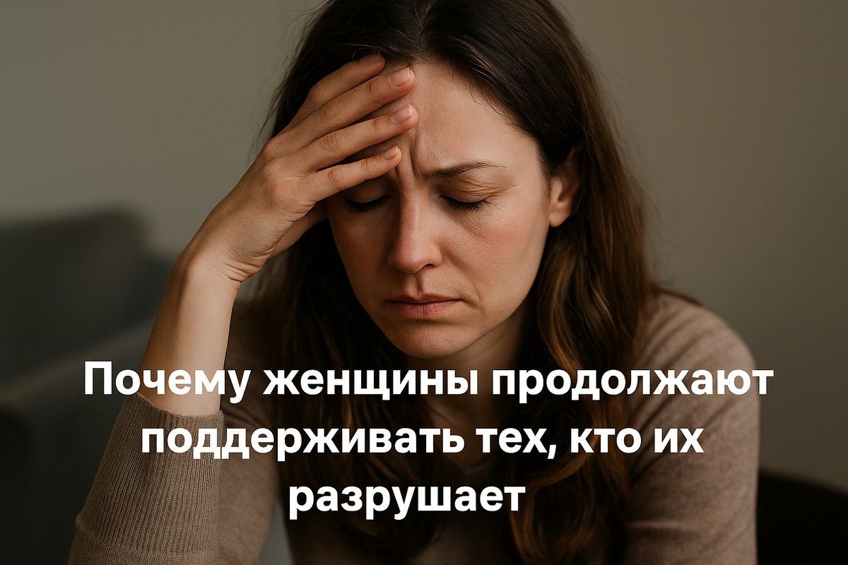 🌪 Почему женщины продолжают поддерживать тех, кто их разрушает