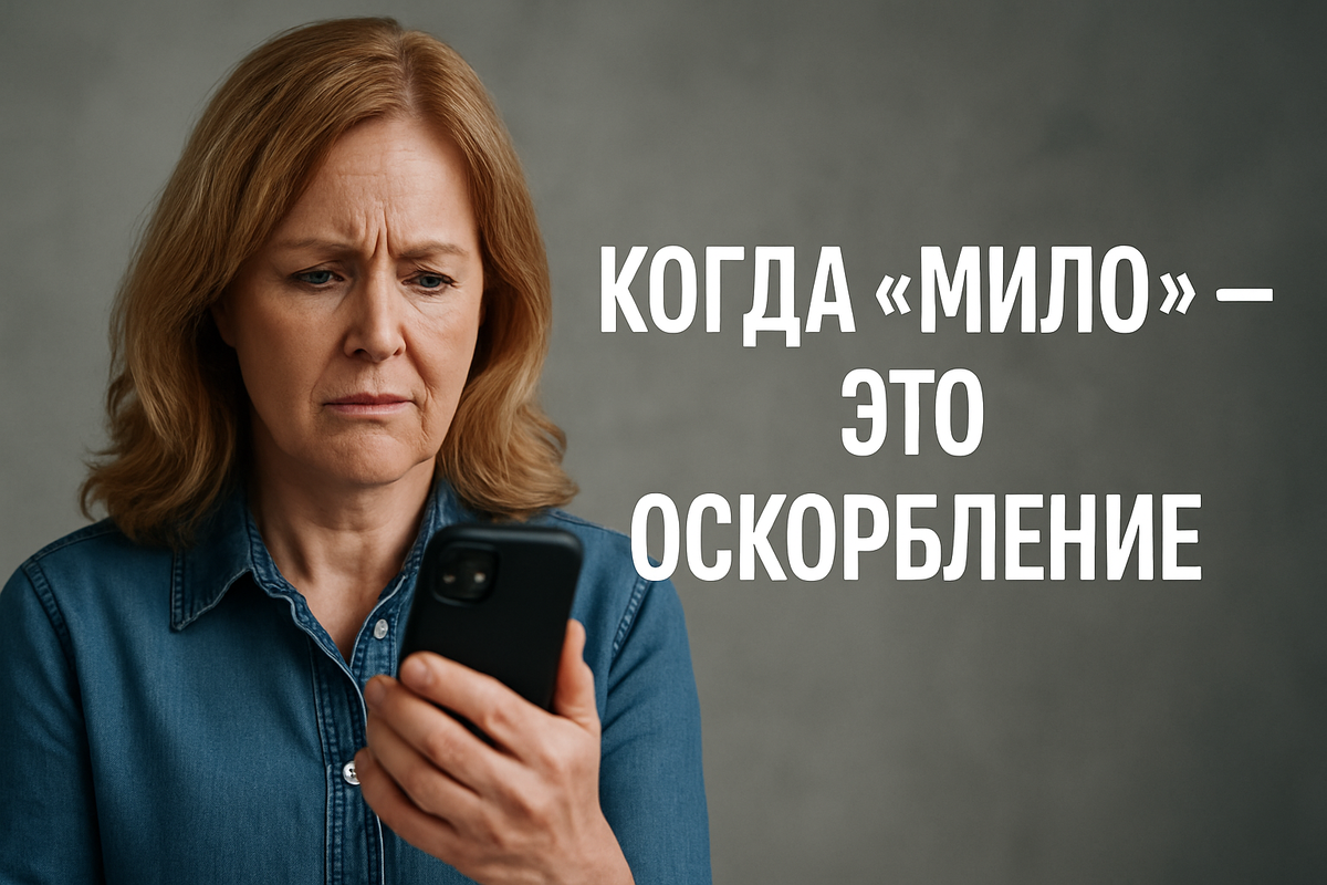 🎯 Когда «мило» — это оскорбление: зрелые женщины и боль онлайн-знакомств