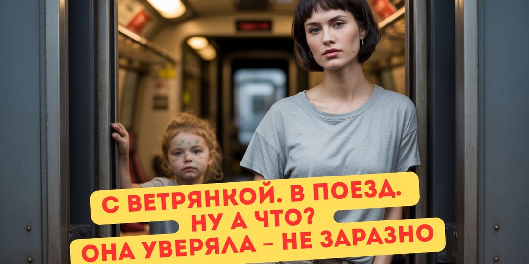 Мама взяла с собой в поезд дочку с ветрянкой. Парень с чемоданом из-за них в коридоре сидел. Разве их не должны были снять с рейса?