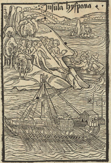 Колумб в чалме. Гравюра, Базель, 1493