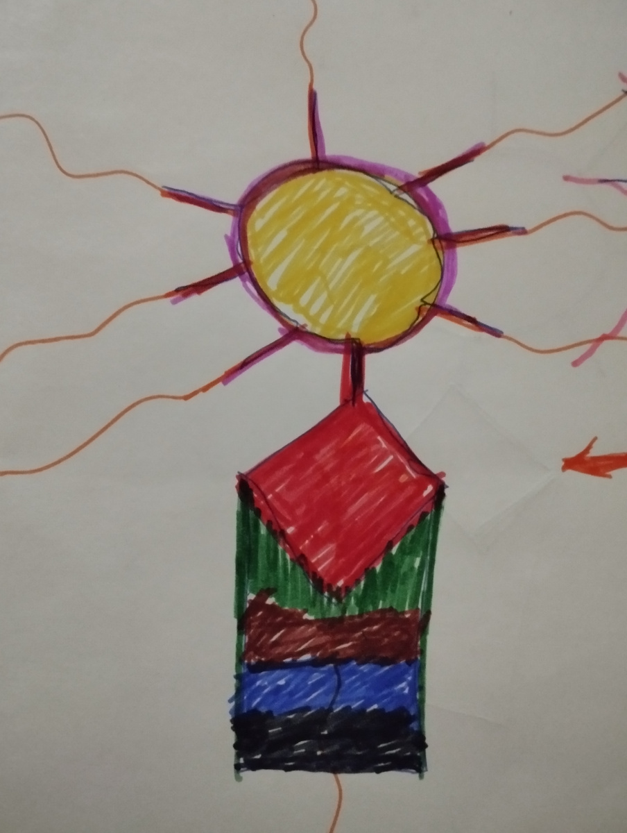 Внучка нарисовала мою руну Со- Ль( Создатель)