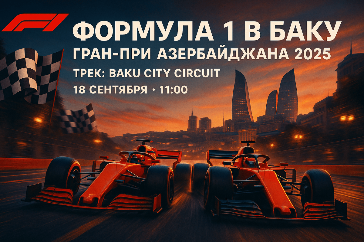 Формула 1 в Азербайджане 2025 купить билеты заранее