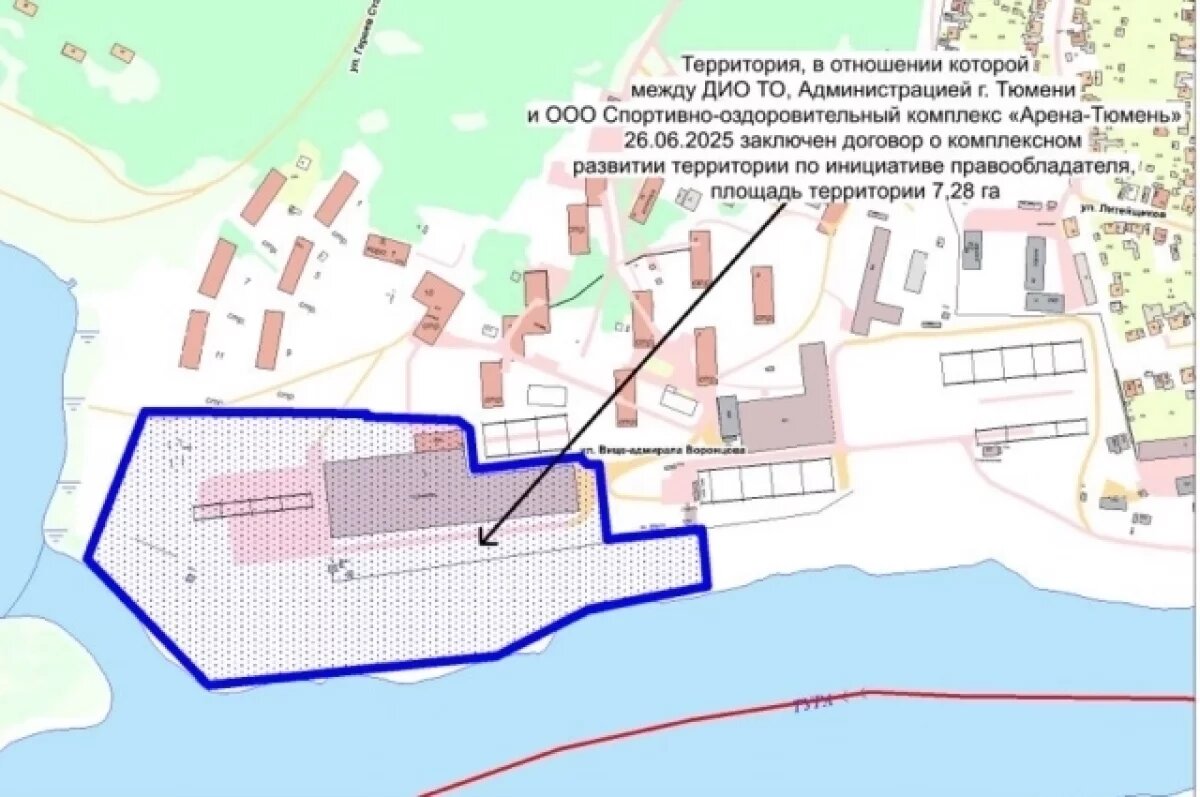    В Тюмени стартует масштабное развитие территории у Судоремонтной