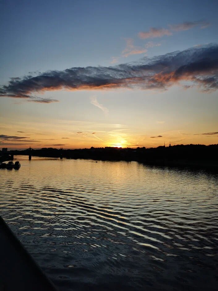 закат на Волге, фото автора