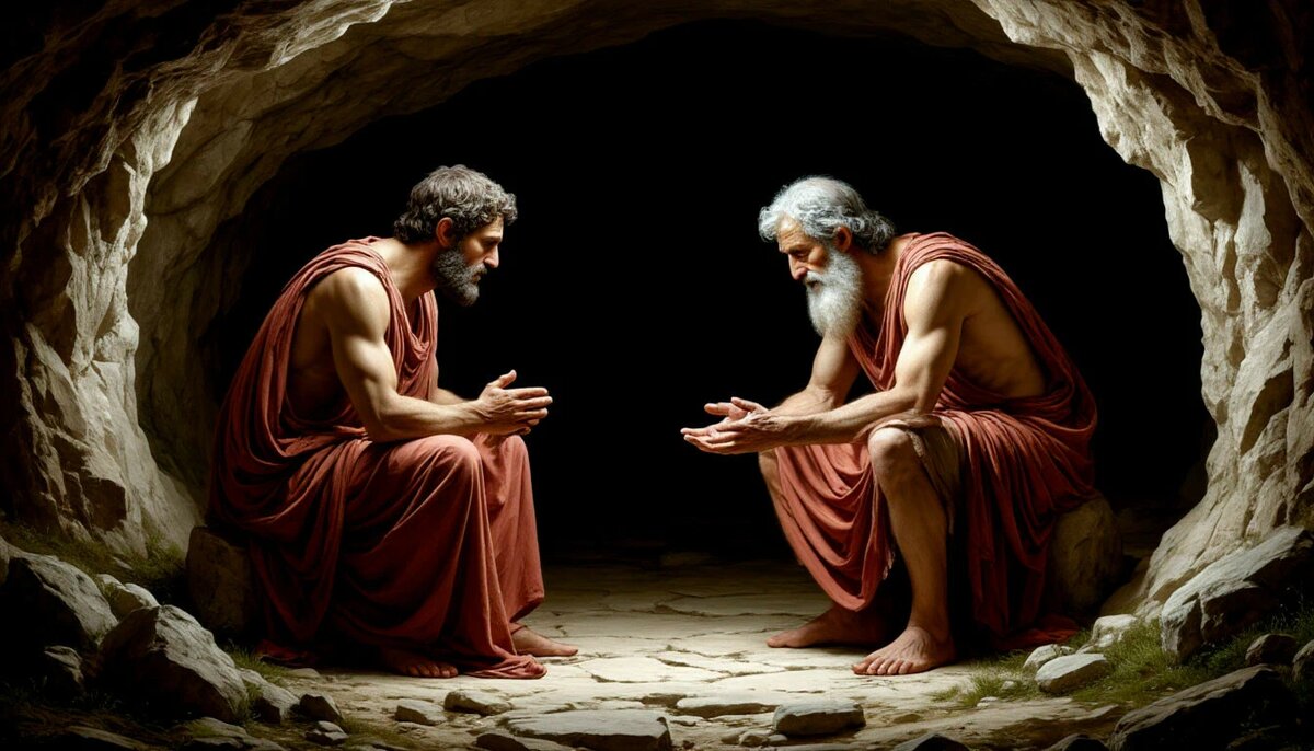 Одиссей в Аиде получает пророчество у Тиресия