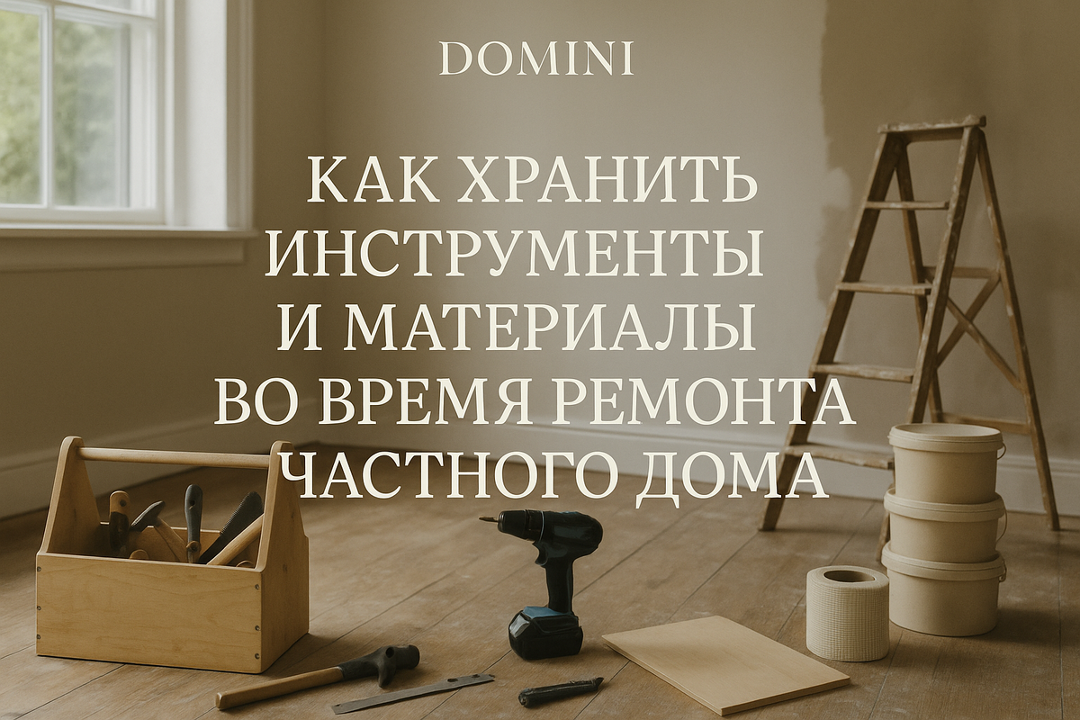    Организация хранения инструментов для ремонта частного дома в Москве