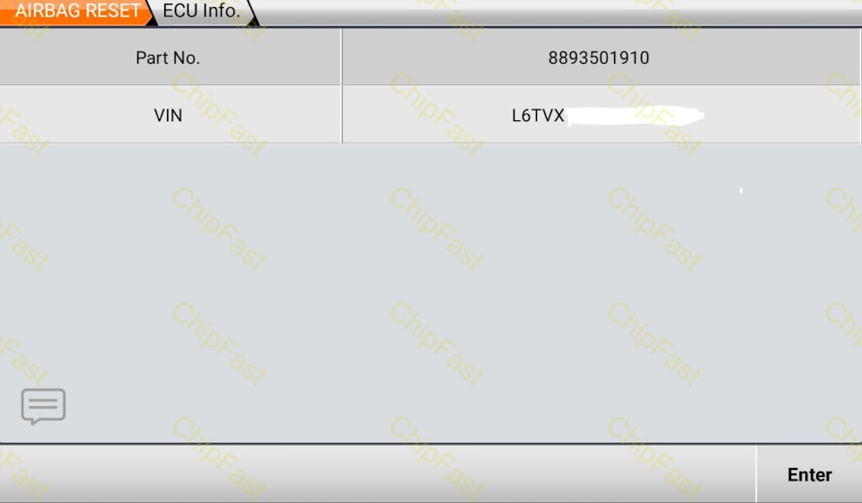 Диагностика Airbag SRS 8893501910 682100500 Geely Okavango 2024