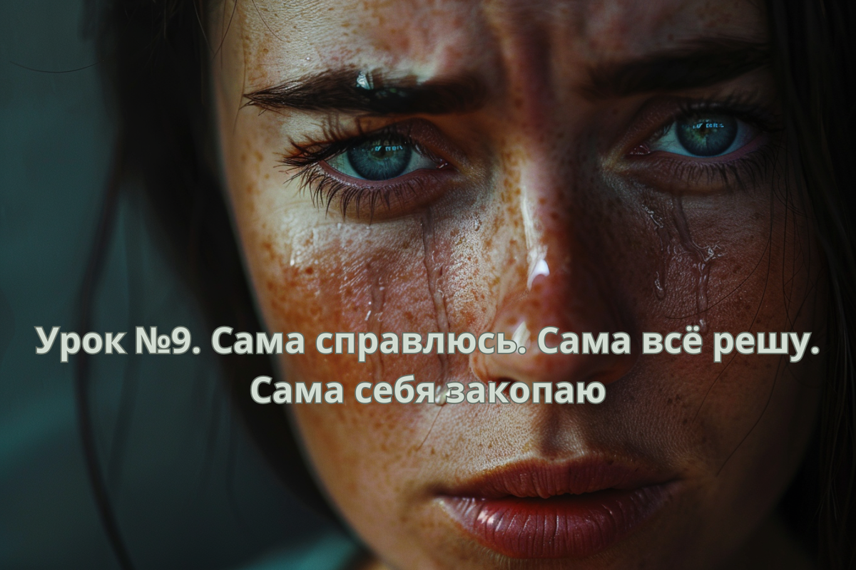 Сама справлюсь. Сама всё решу. Сама себя закопаю