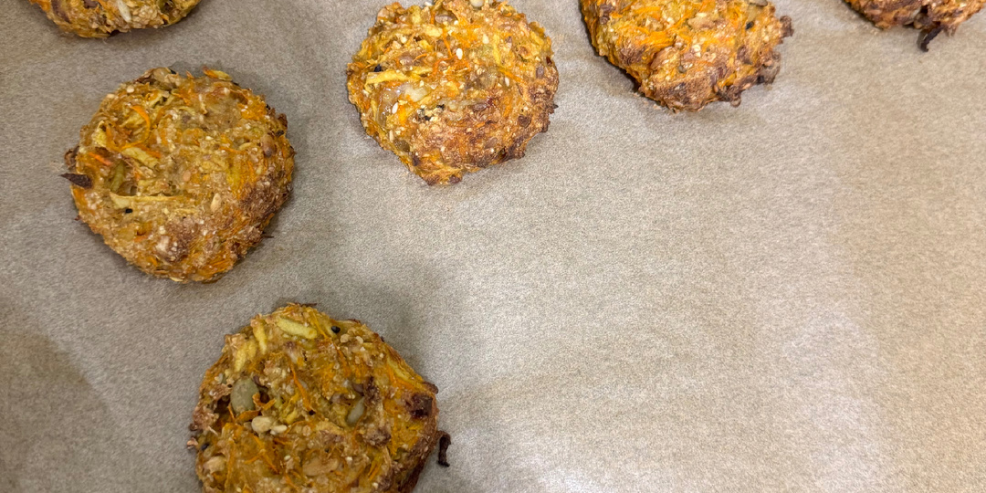 🍎🥕 Полезное печенье в дорогу: без сахара, без муки, без яиц