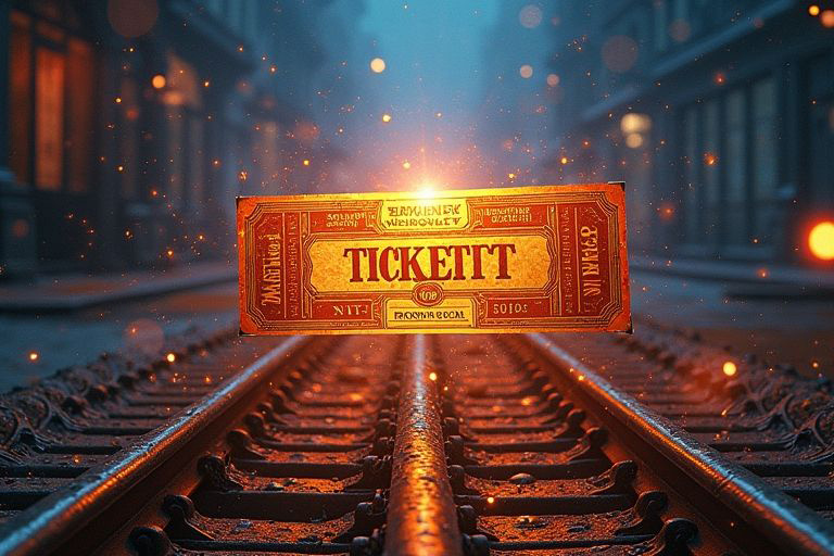 Билет на поезд.