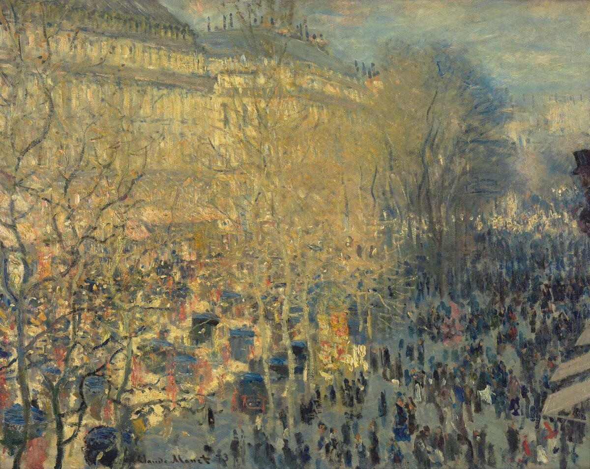 Клод Моне "Бульвар Капуцинок в Париже", 1873