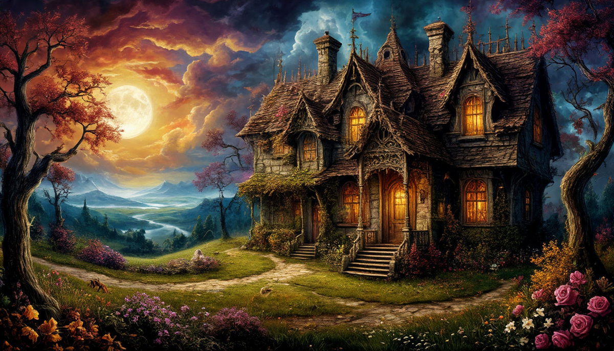 Эта картинка "Шедеврума" выбрана мной для рубрики вторника о фантастике - "Мир грёз и кошмаров"