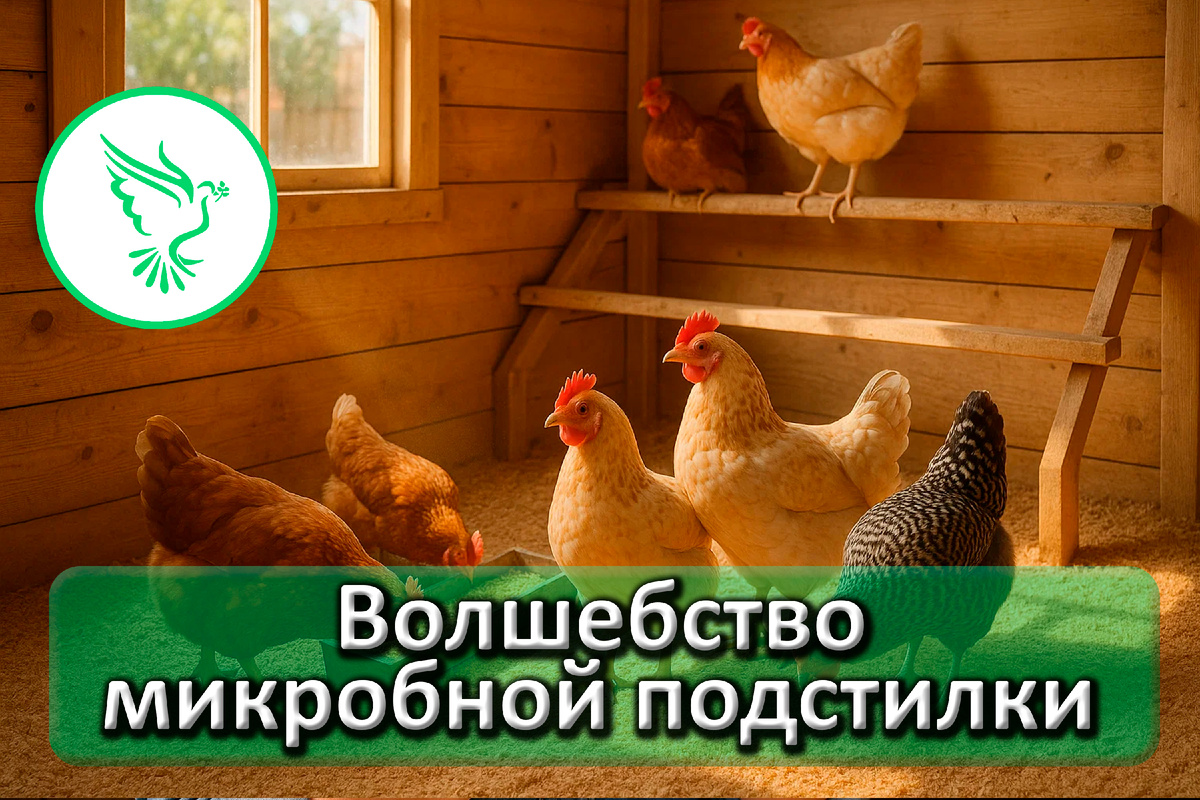 Живая подстилка — находка для фермера!