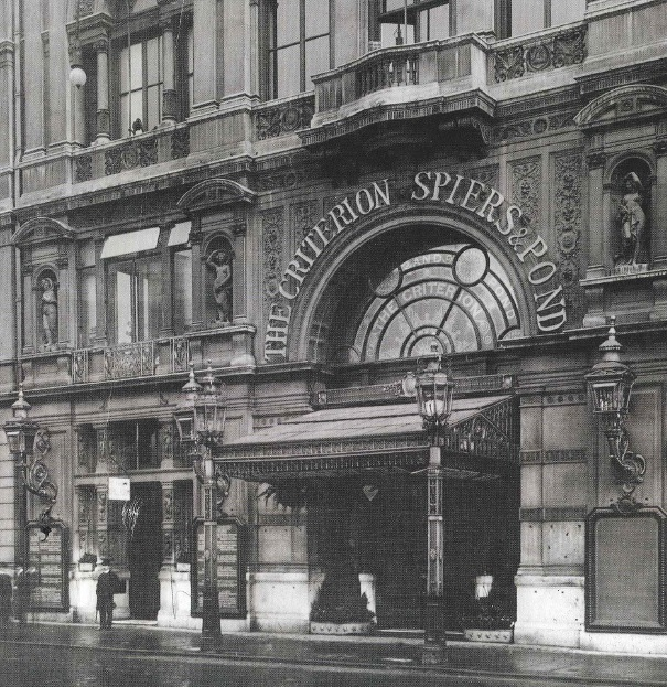 Ресторан  Критерион. 1902 г. Изображение из открытых источников