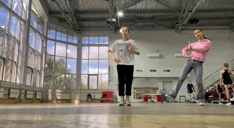 Отрывки с тренировки Ксении