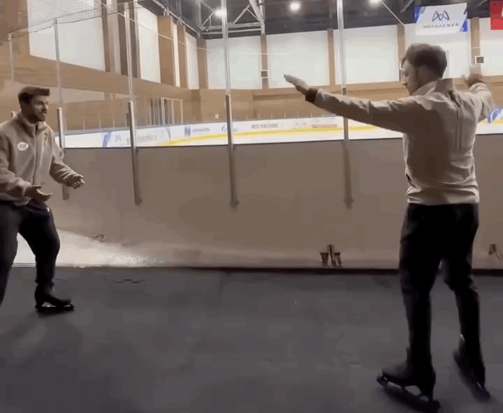 Видео с тренировки Димы и Ивана
