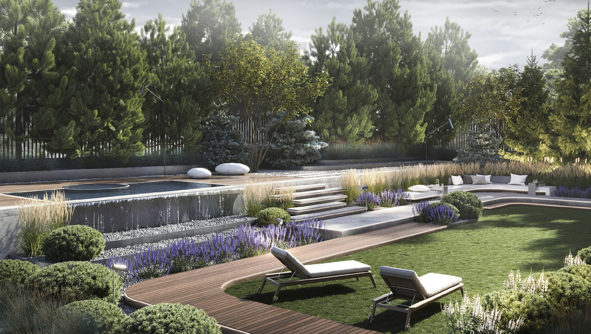 Визуализация ландшафтной концепции в Новоивановском