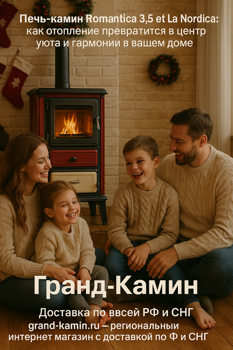    Печь-камин Romantica 3,5 от La Nordica: как отопление превратится в центр уюта и гармонии в вашем доме Kamin