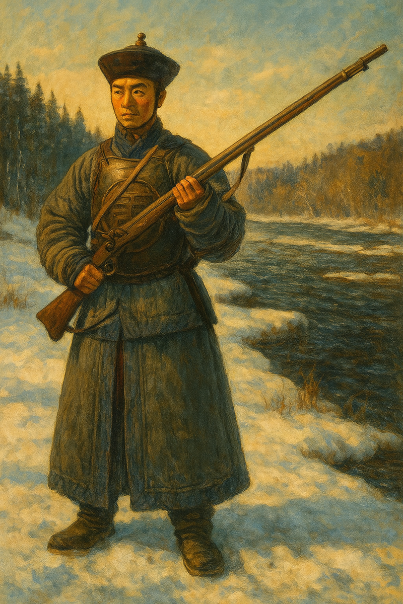 Китайский воин XVII века