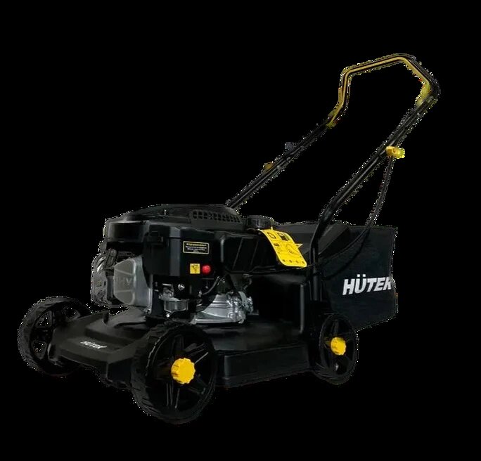Выглядит Huter GLM-1 MAX так же скучно, как и другие косилки бренда, но ведь главное - что "под капотом", верно?
