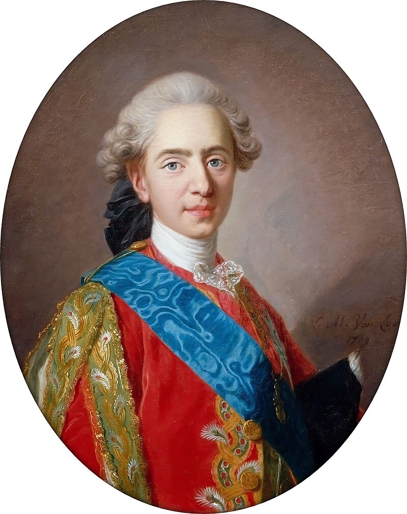 «Дофин» кисти Луи-Мишель ван Лоо (1769), на пятнадцатом году жизни. https://fr.wikipedia.org/wiki/Louis_XVI