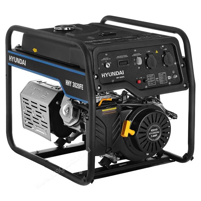 Выглядит Hyundai HHY 3020FE довольно необычно для генератора - кажется, здесь даже поработал промышленный дизайнер!