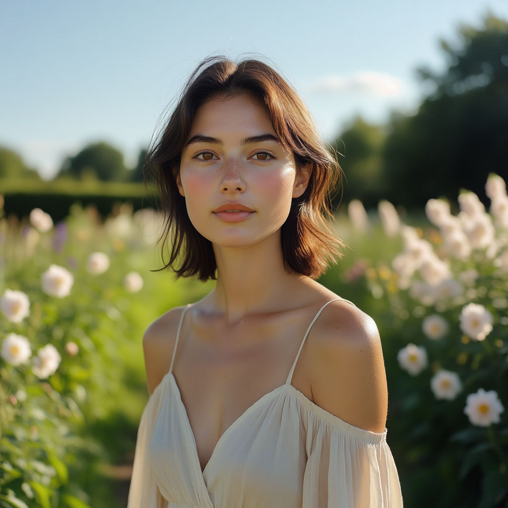 Молодой и четкий овал лица