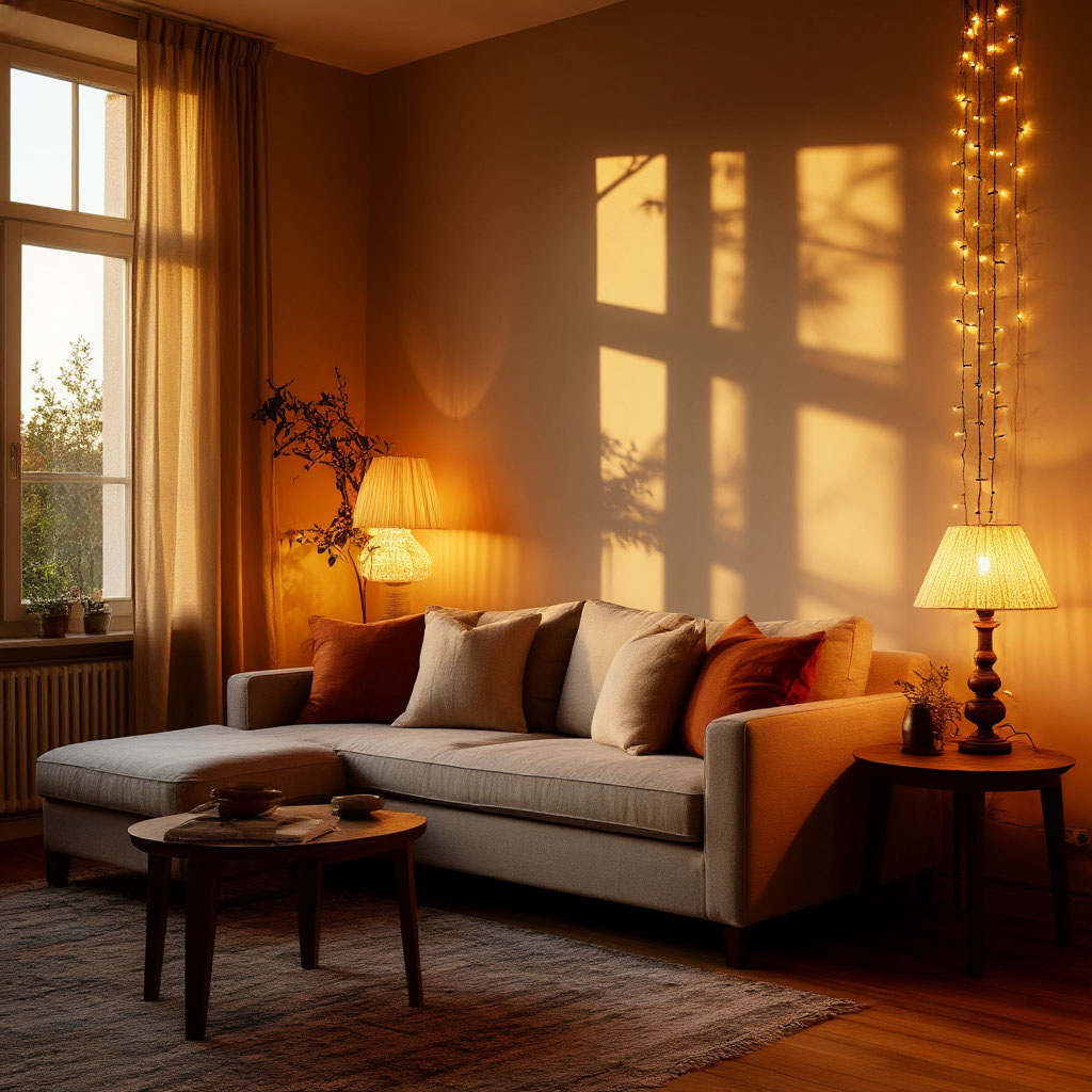 Освещение в комнате