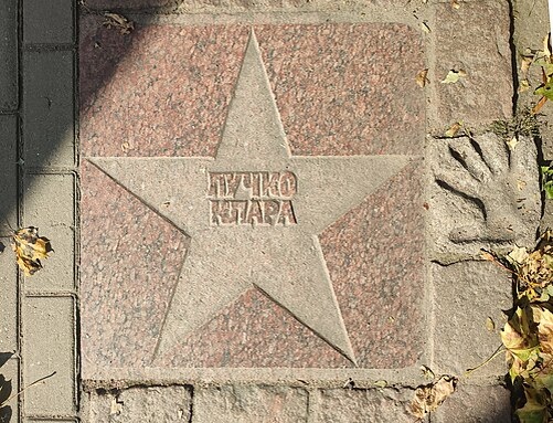 Звезда Клары Лучко на Аллее актёрской славы в Выборге