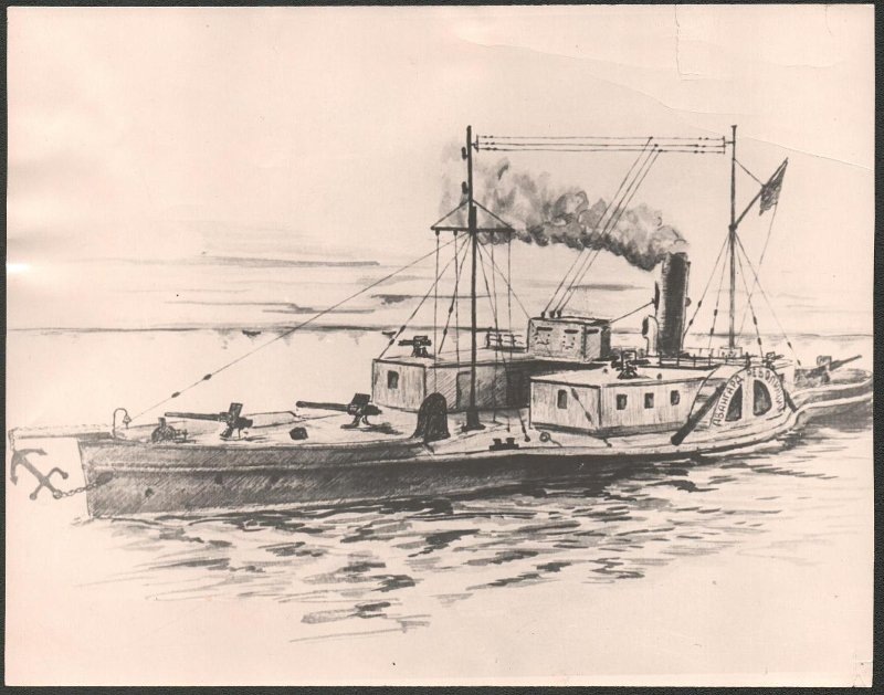 Пароход Волжской военной флотилии "Авангард революции". Фото с сайта Госкаталог.РФ Министерства культуры РФ