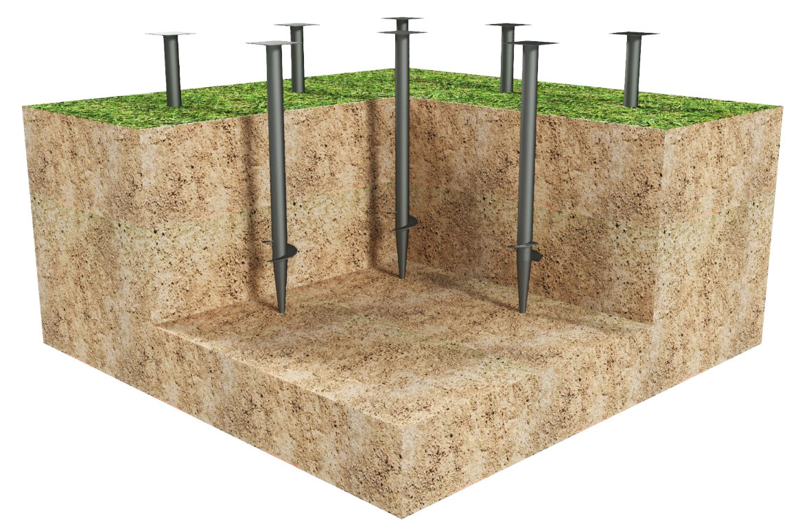 Винтовые сваи для строительства Канадского каркасного дома