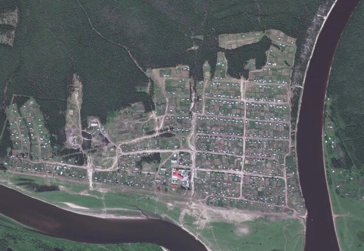 Так Синск выглядит с воздуха. Фото: соцсети