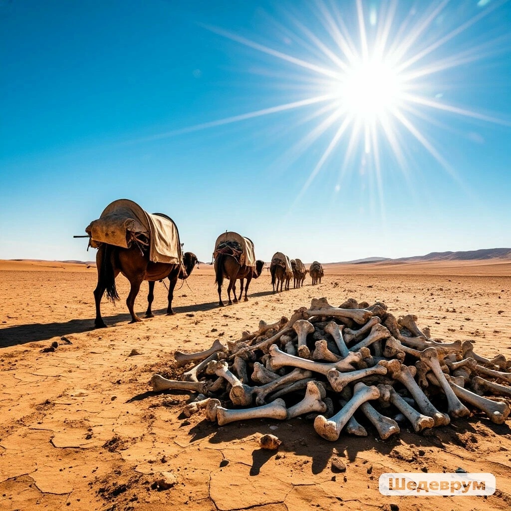 Солнце ворует по капле в свой карман Мой караван