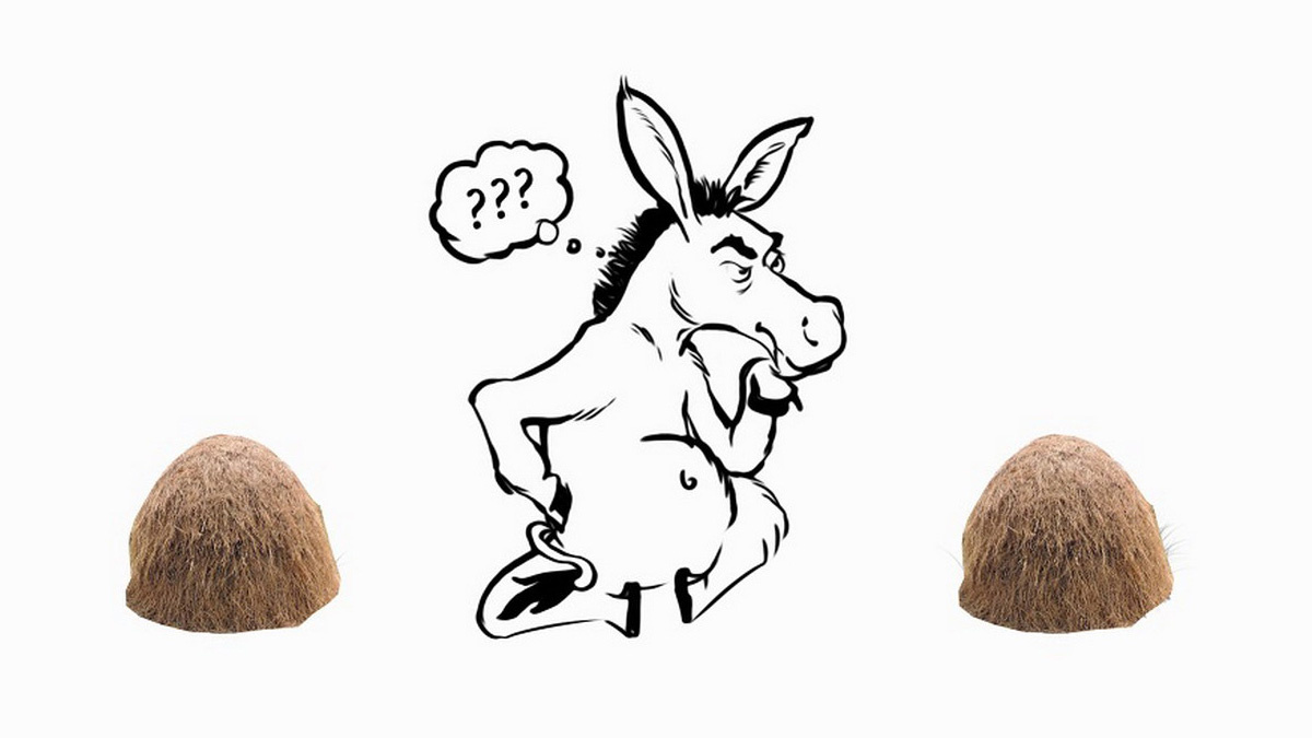 Буриданов Осёл не может сделать выбор 