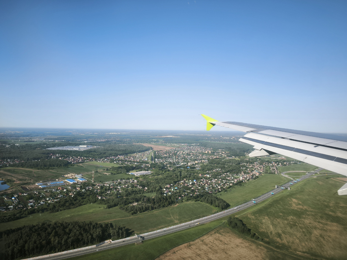 На подлёте к Домодедово. ЦКАД. Июнь 2025