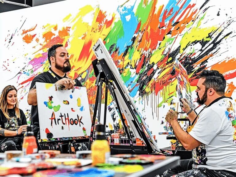    Выездной художник на корпоратив: как арт-вечеринка превращает скучные праздники в яркие события и объединяет команду Art-Hook.Ru
