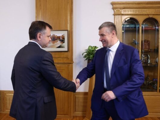    Юрий Слюсарь и Леонид Слуцкий // фото: Telegram-канал Юрия Слюсаря