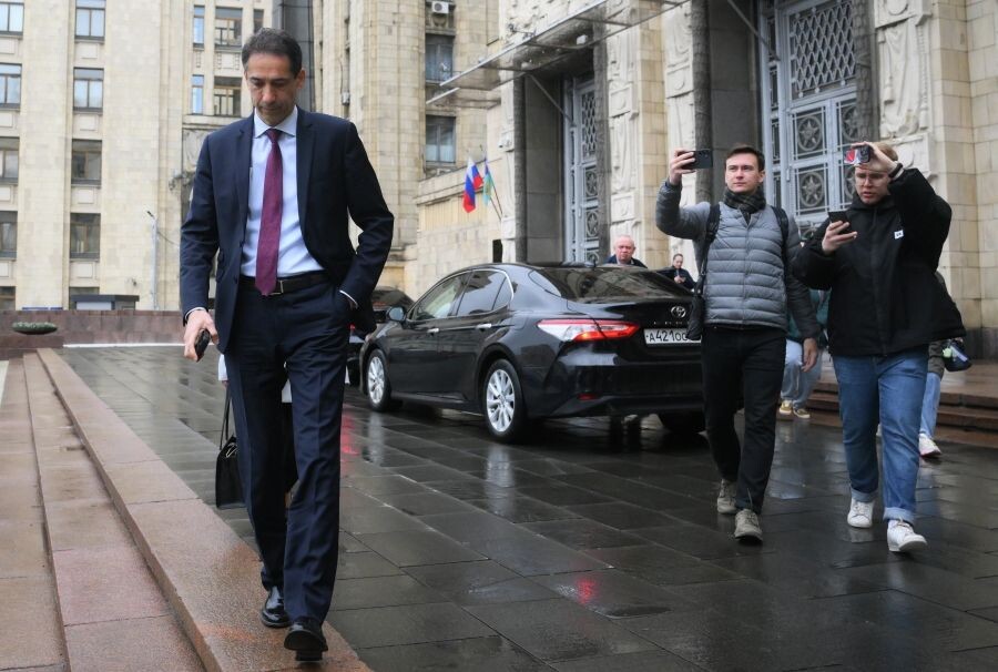    посол Азербайджана Рахман Мустафаев (слева) / Источник: © Алексей Майшев/РИА Новости