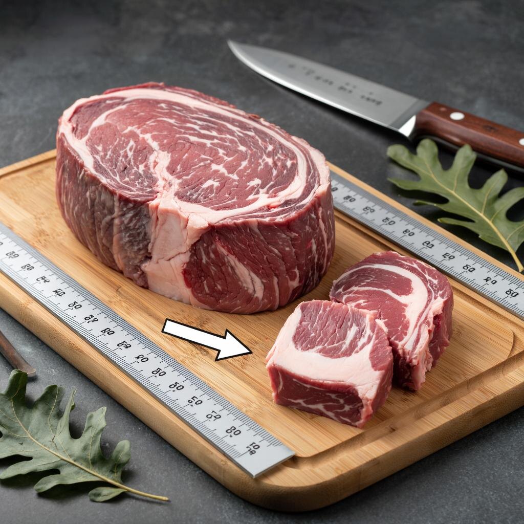 Идеальный мраморный стейк: аппетитный кусок мяса с аппетитной текстурой