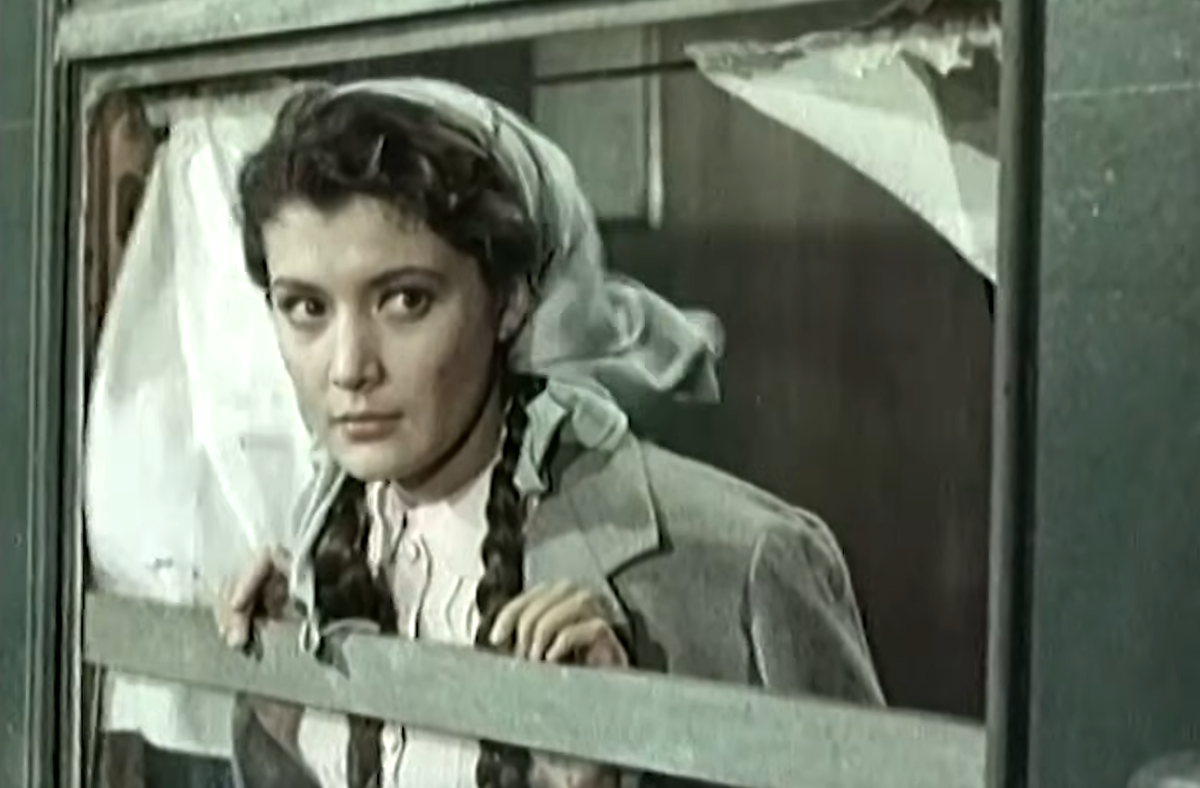 Кадр из фильма «Ляна», производство Киностудии имени М. Горького, режиссёр Борис Барнет, 1955 г.