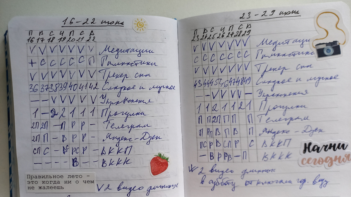 Последние недели июня