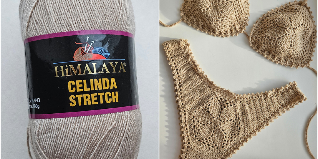 Из какой пряжи лучше связать купальник+ мои небольшие хитрости