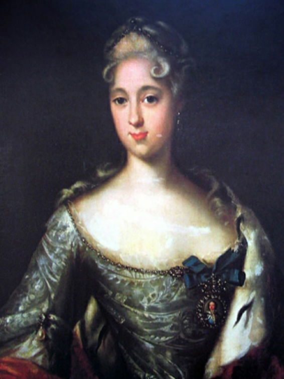 Мария Меншикова. Художник И. Г. Таннауэр, 1727-1728