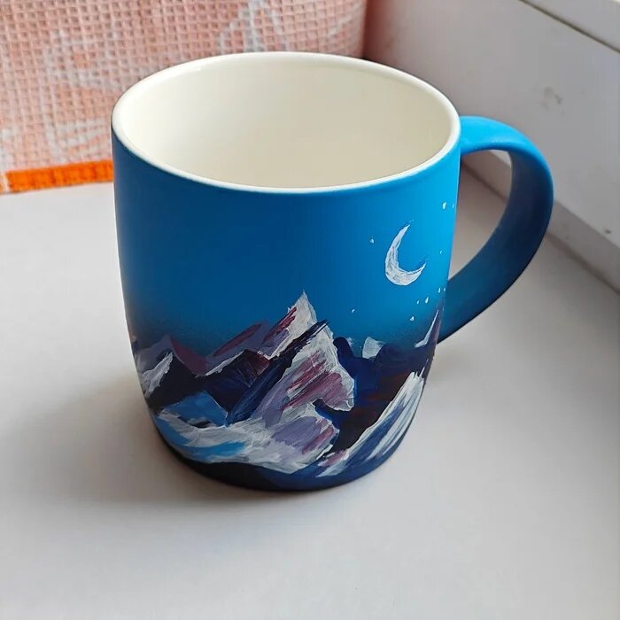 Кружка. Роспись акрилом. Малышева Людмила