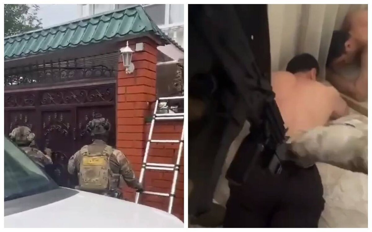    Правоохранители наведались к совладельцу Алексеевского рынка и кафе «Форт» Юсифу Халилову Скриншот из видео