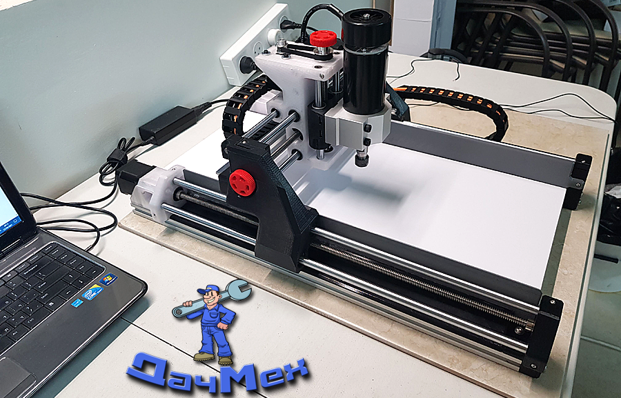Настольный ЧПУ фрезер на 3D принтере