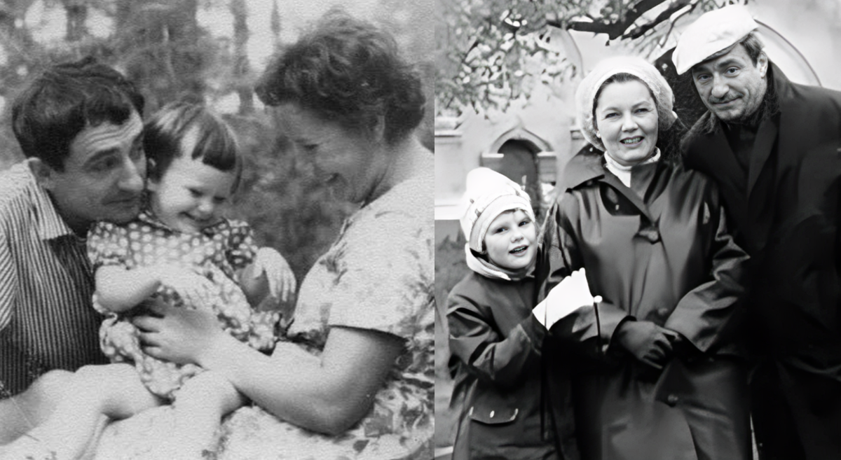 Александра с родителями