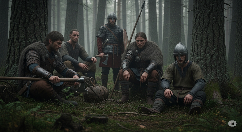 Дикие, но суровые лица, воины с севера — начало их пути.